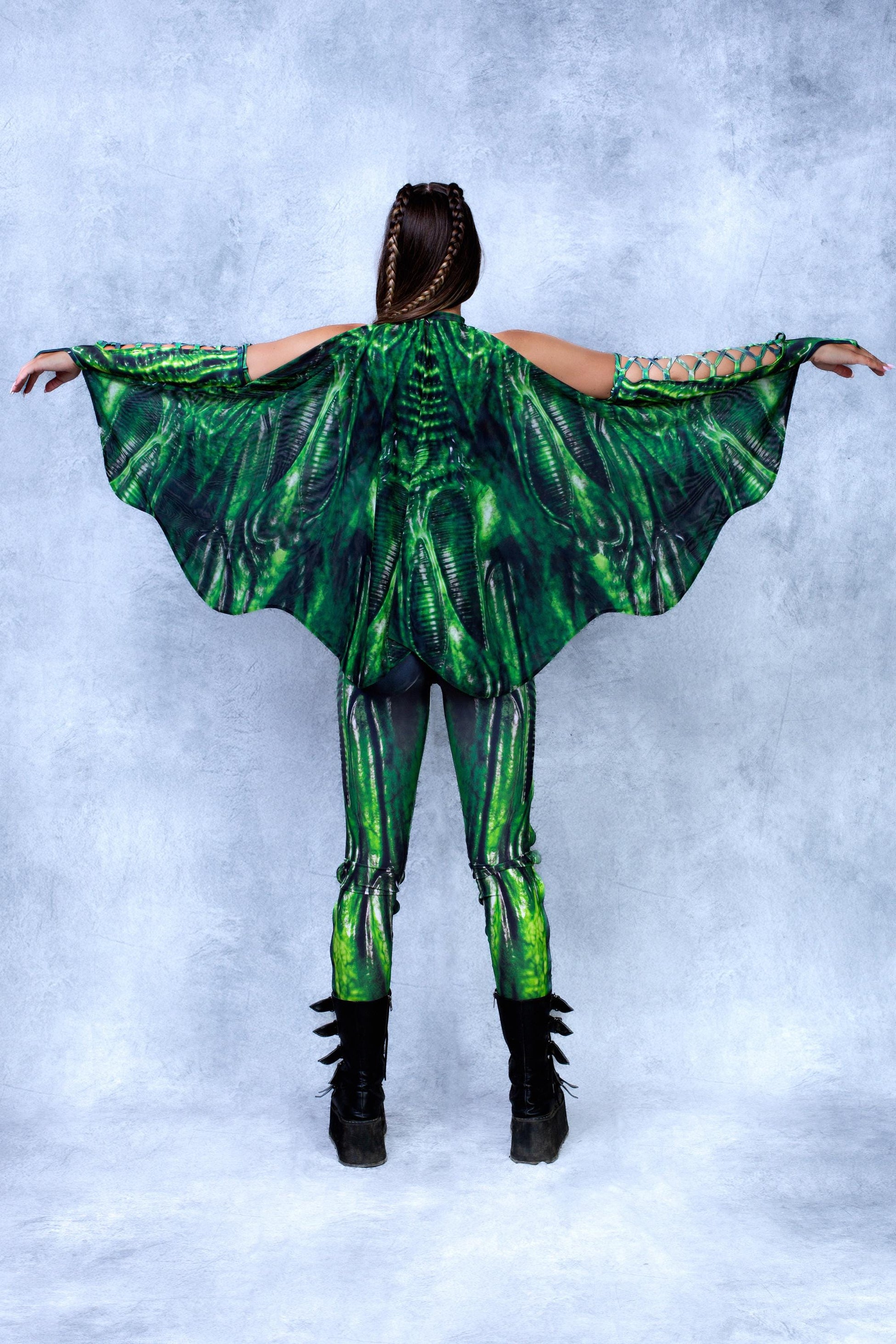 Exomorph Green Mesh Wings 2