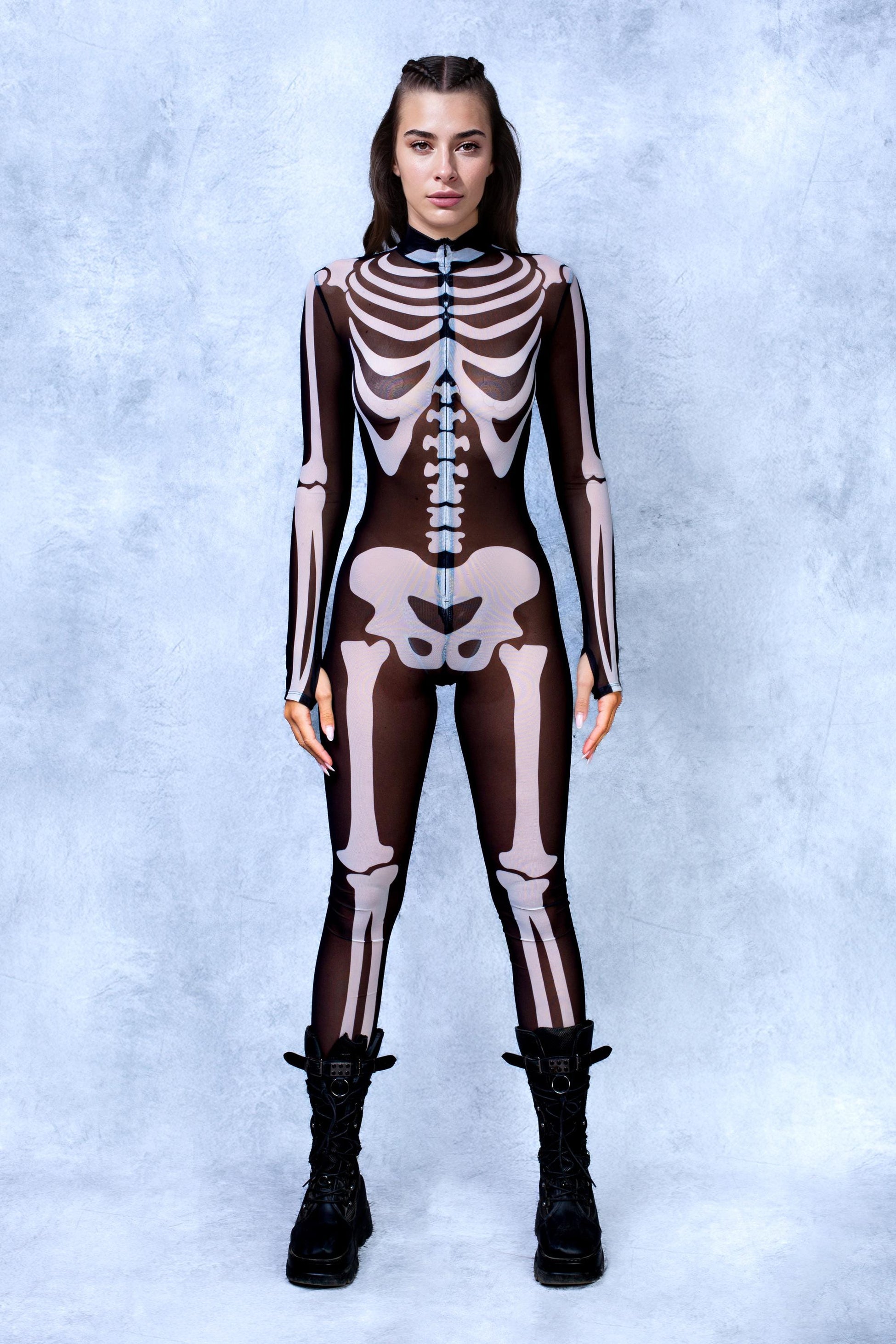 BnW Bossy Skeleton Mesh Costume 2
