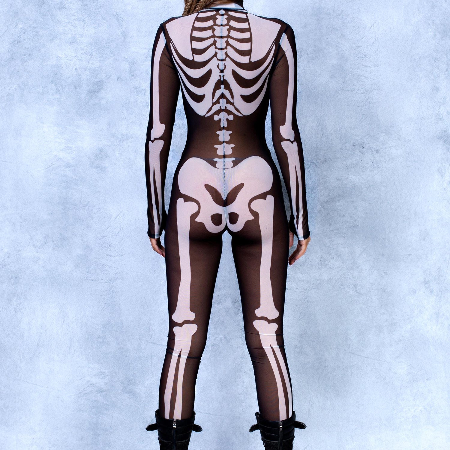 BnW Bossy Skeleton Mesh Costume Performance