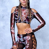 Bag of Bones Mesh Coldshoulder Set