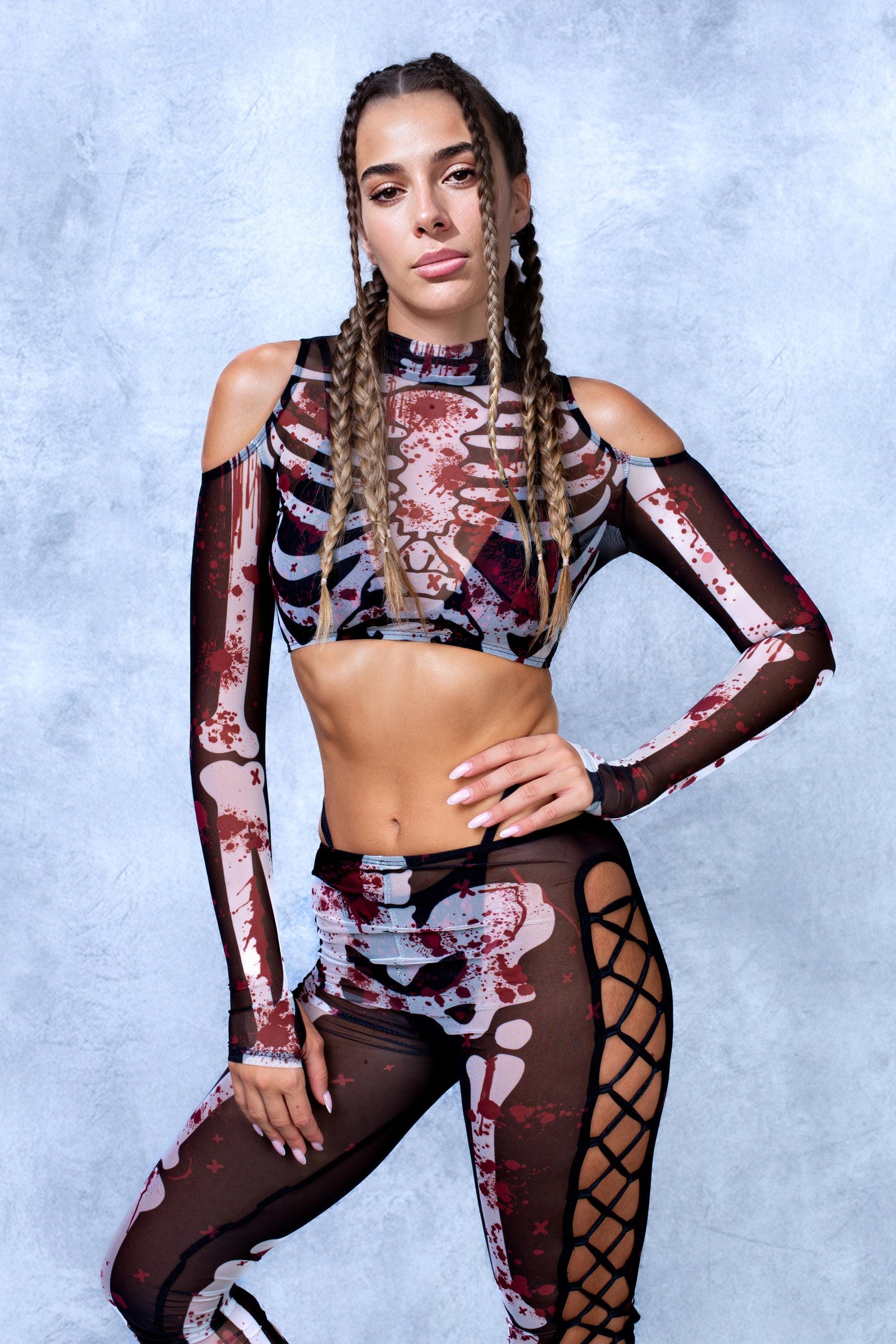 Bag of Bones Mesh Coldshoulder Set 1