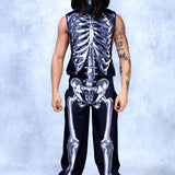 Silver Candy Skeleton Male Muscle Top