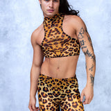 Cheetah Mesh Male Ring Top