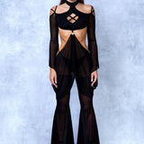 Witch X Choker Bellsleeve Top