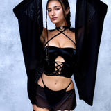 Night Fairy Mesh Micro Skirt