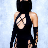 Just Black Criss-Cross Jumpsuit
