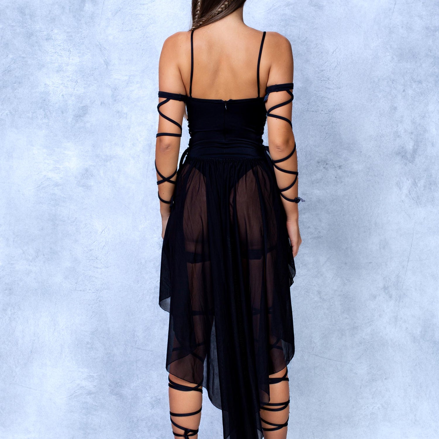 Just Black Witch Bodysuit Dress Performance