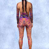 Rosy Viper Slit Weave Costume