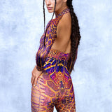 Rosy Viper Slit Weave Costume