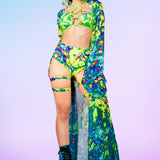 Psy Flux Mesh Kimono
