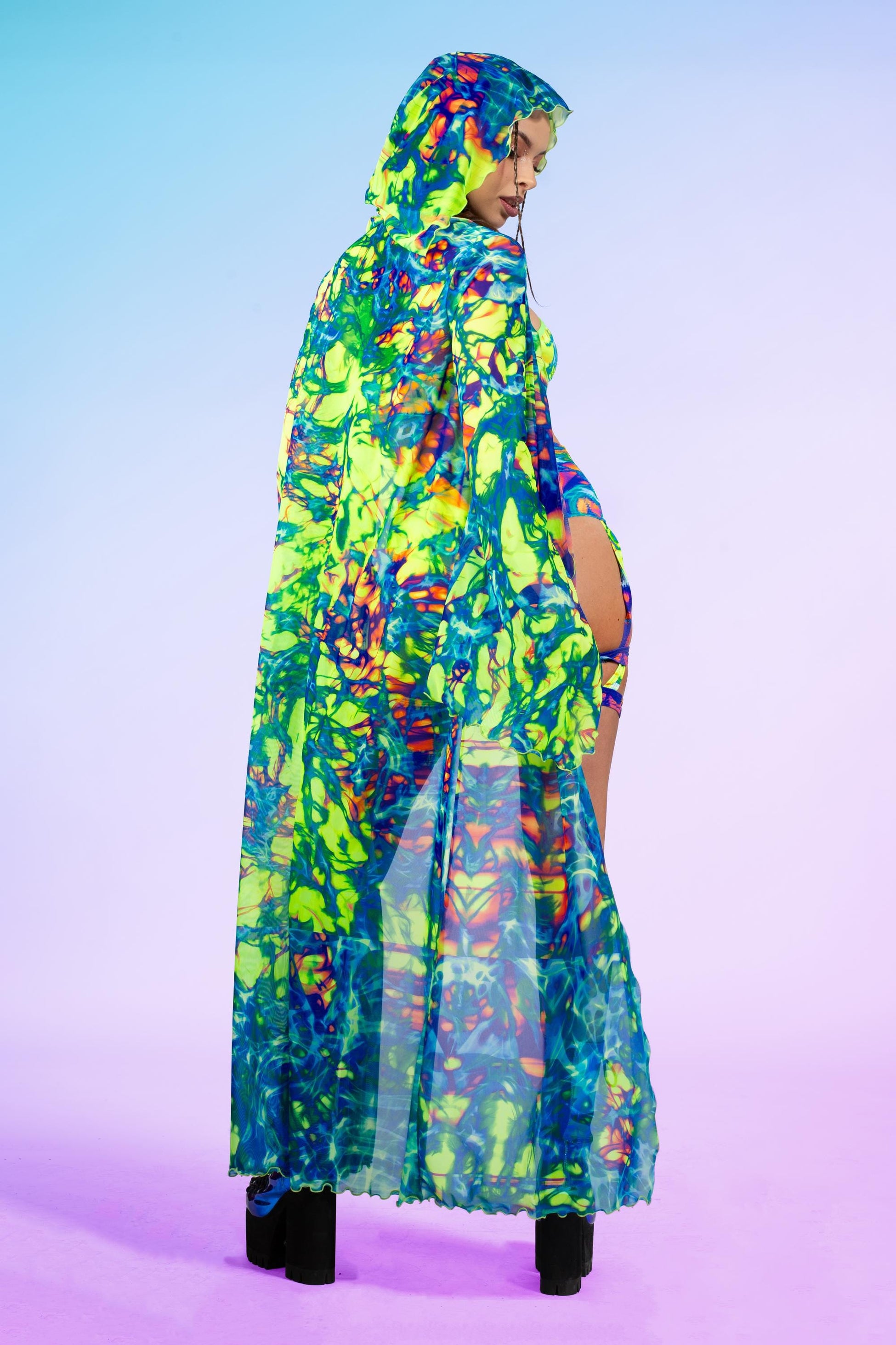 Psy Flux Mesh Kimono 2