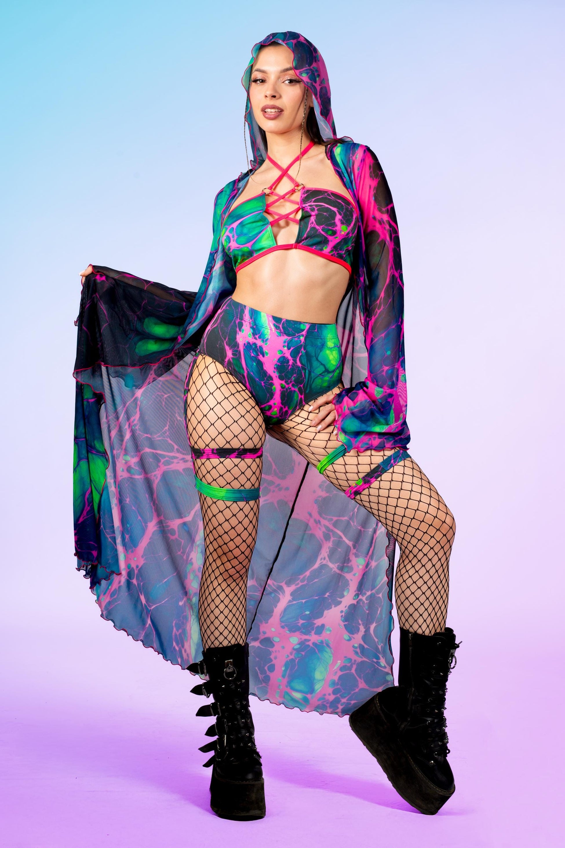 Bioweapon Mesh Kimono 1