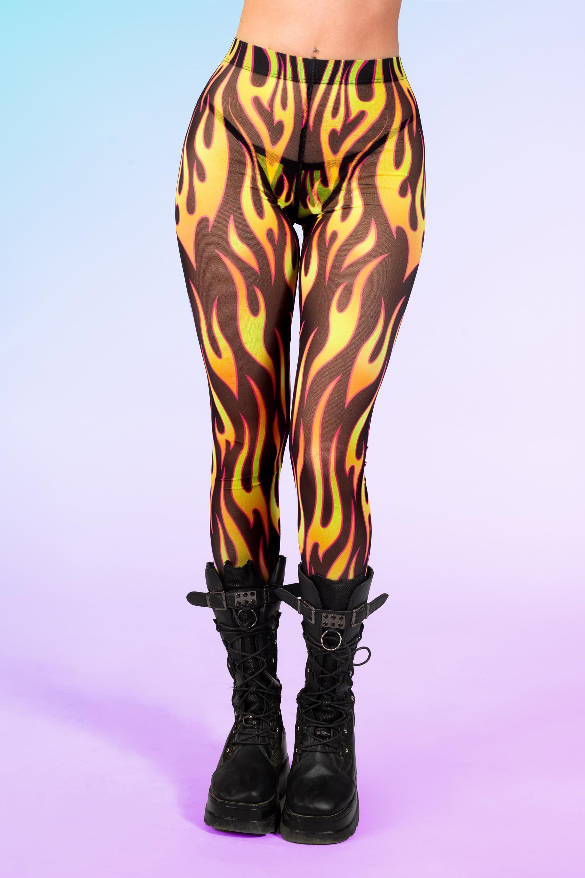 Flamethrower Mesh Leggings 1