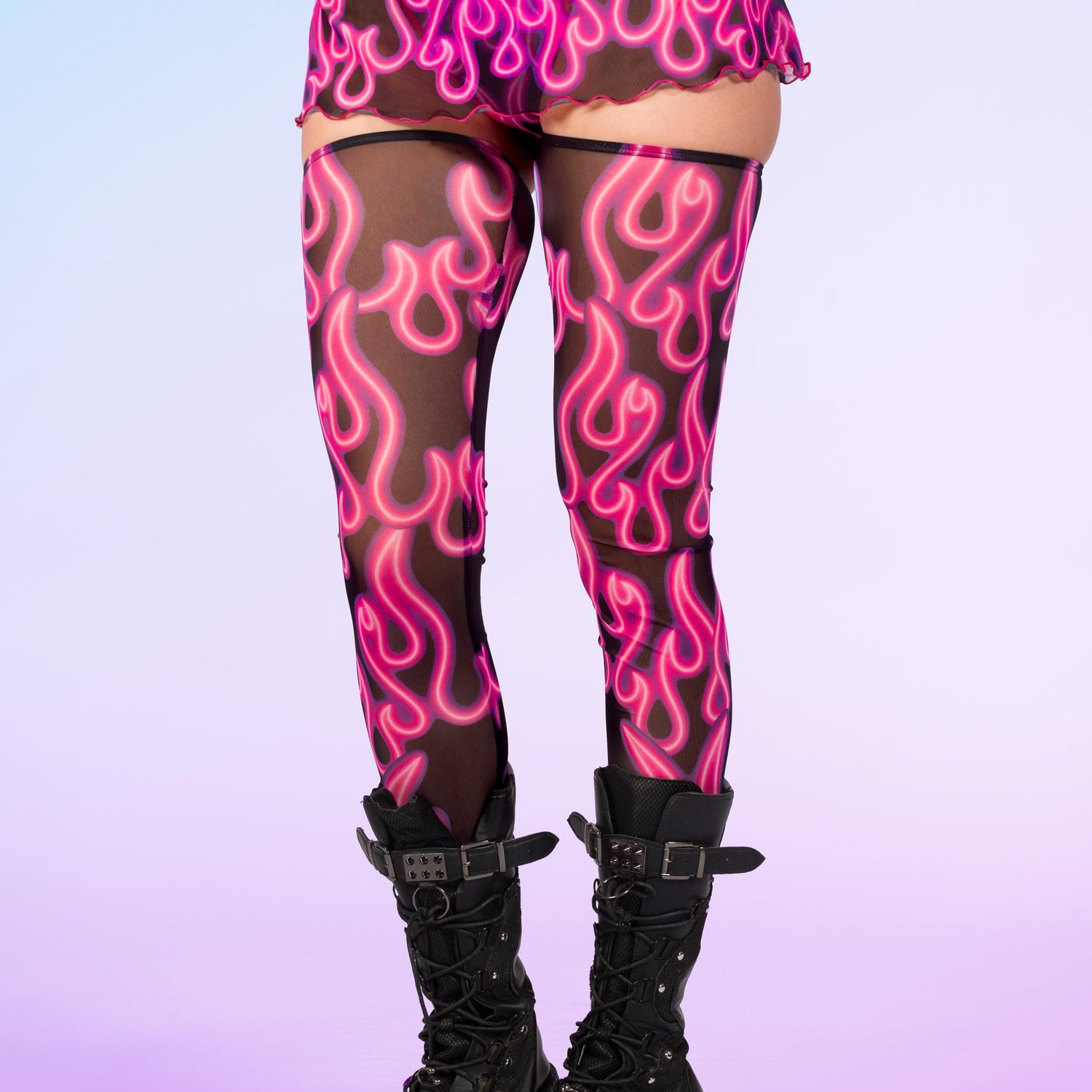 Burning Pink Ring Triangle Top 7