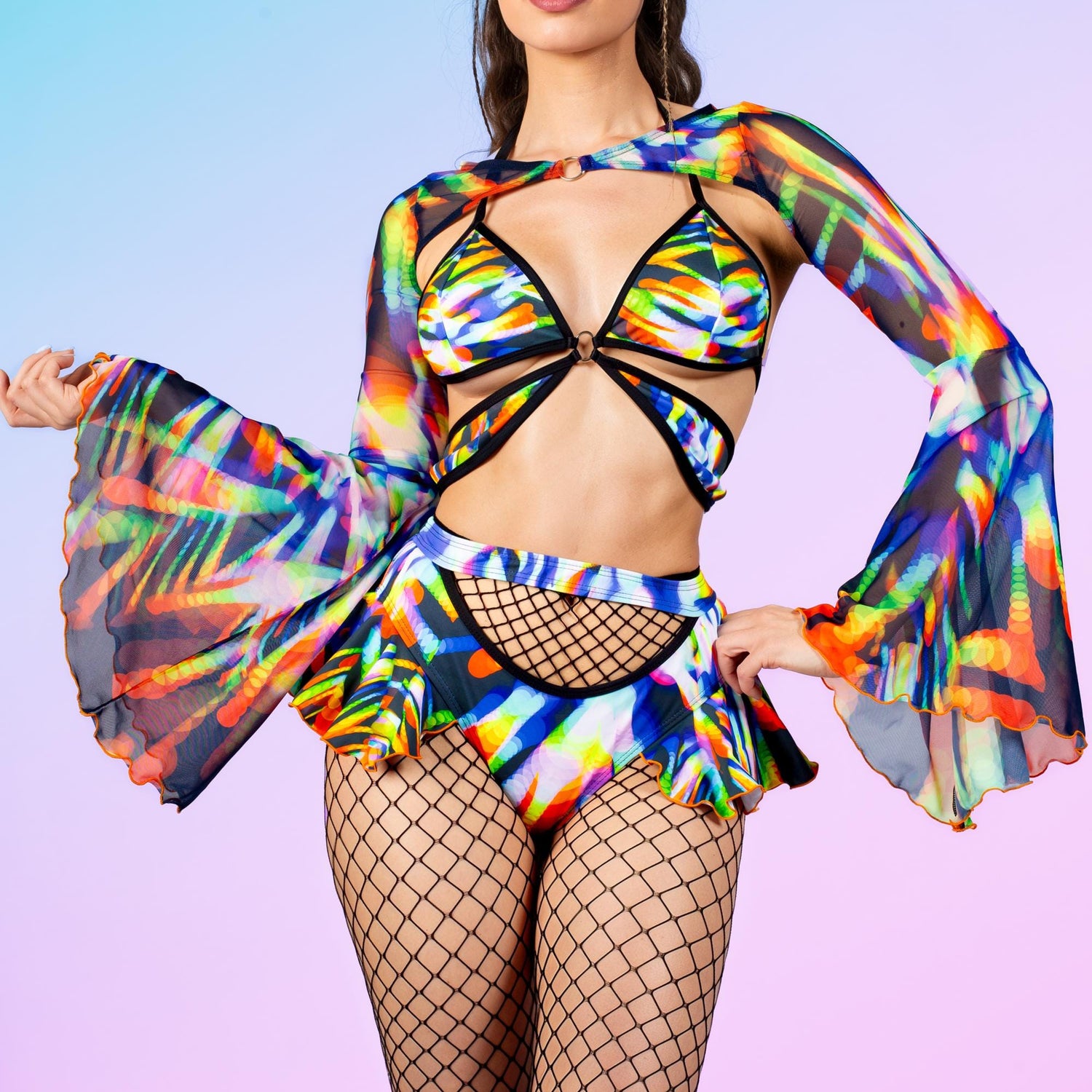 Women Lucent Singularity Butterfly Shorts