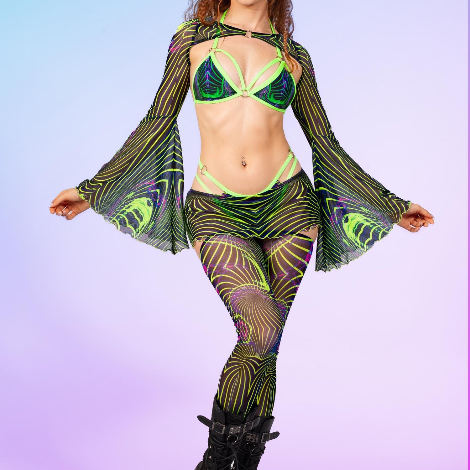 Ultima Ring Triangle Top Lycra, UV Reactive