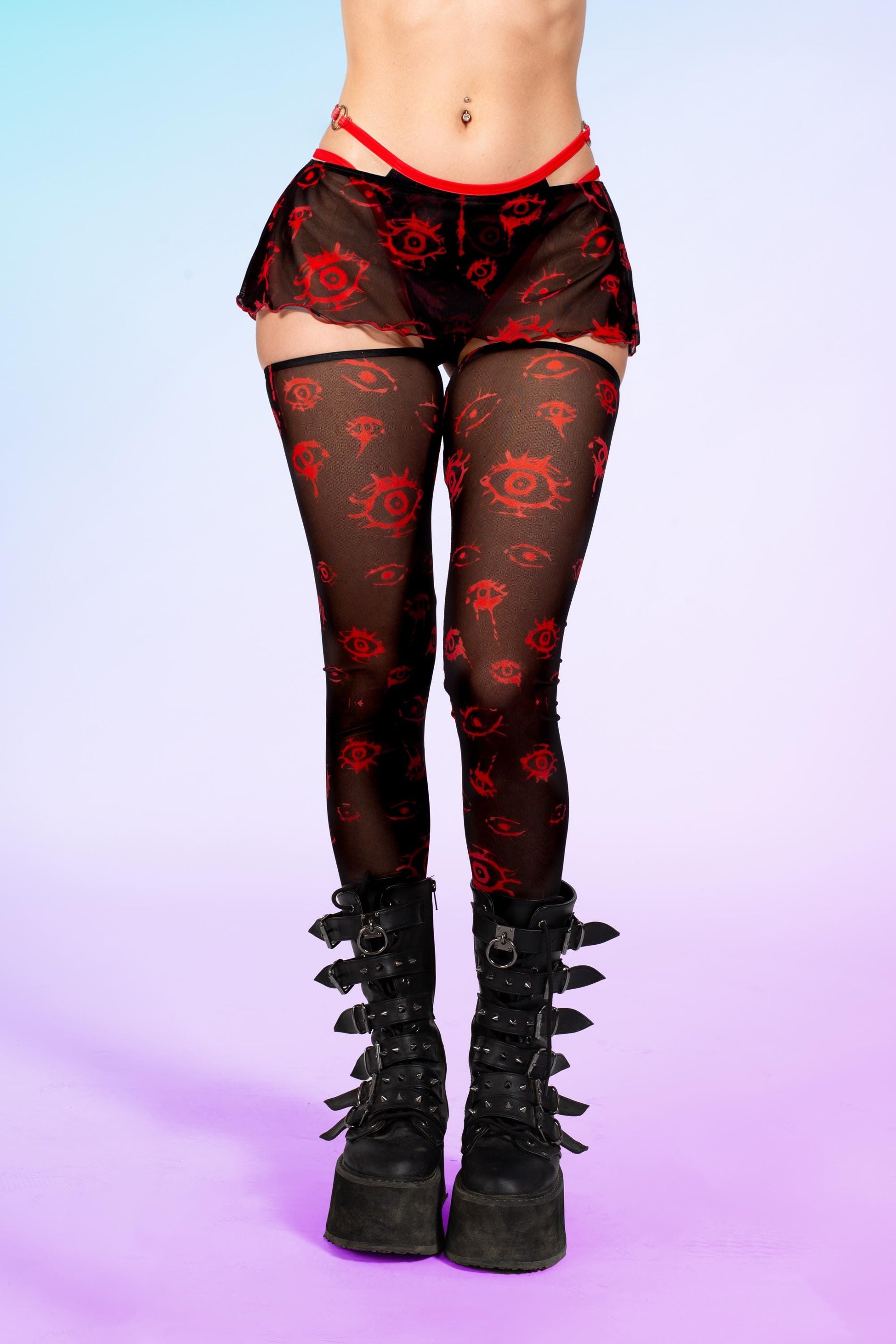 Eyewitness Mesh Micro Skirt 1