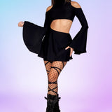 Just Black Bell Sleeve Dress