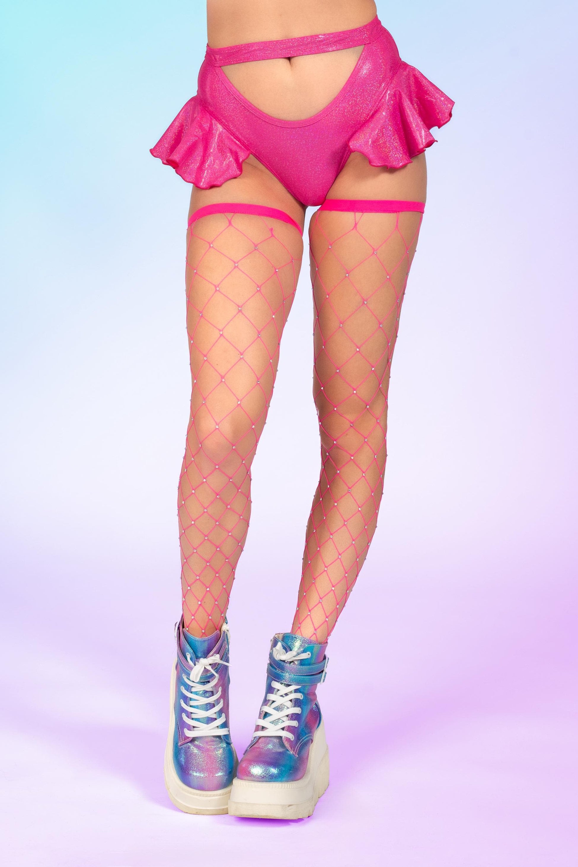 Luxe Pink Butterfly Shorts 1