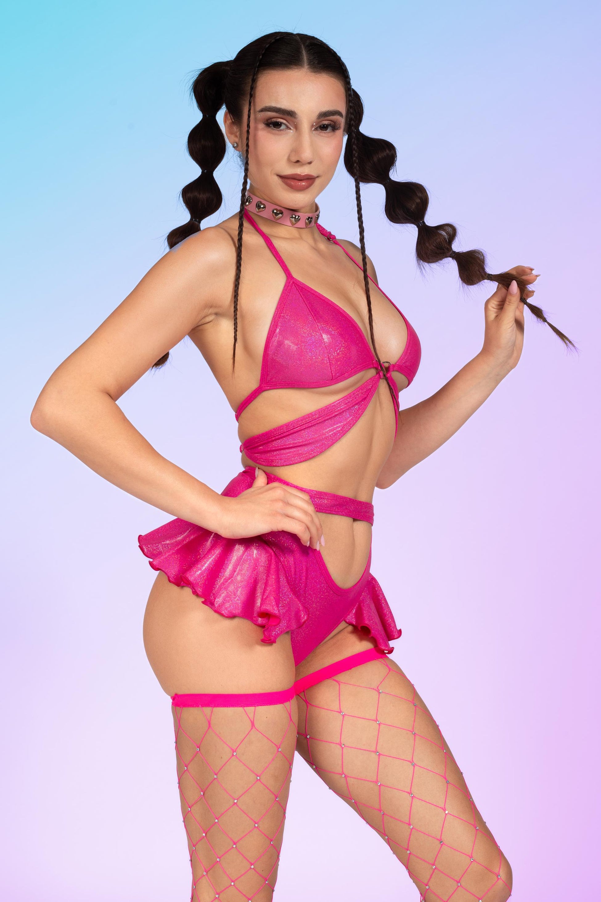 Luxe Pink Butterfly Top 1