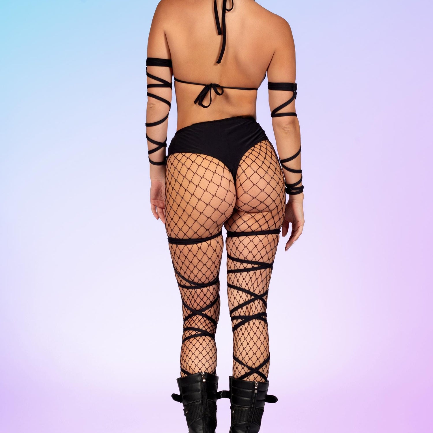 Women Just Black Ring Shorts