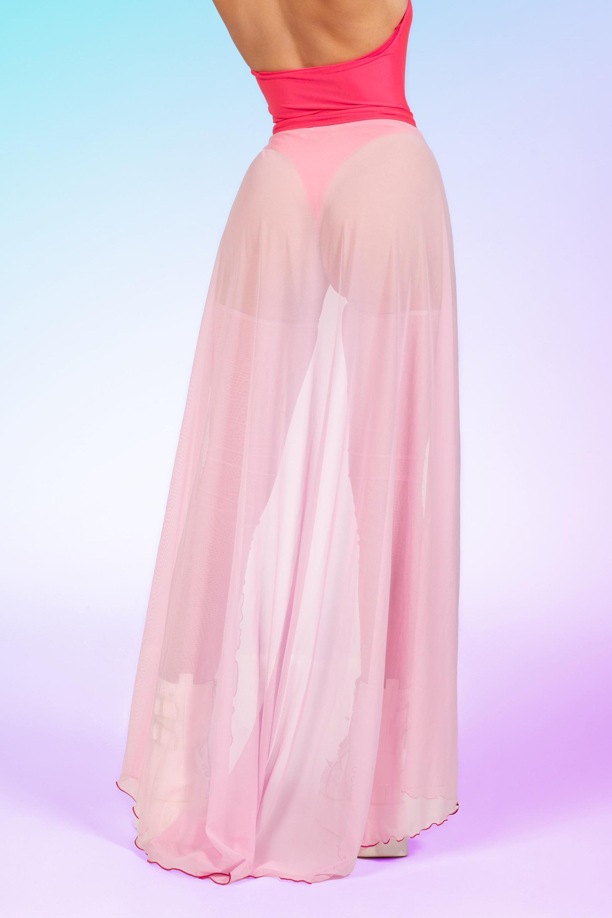 Cotton Candy Open Front Skirt 2