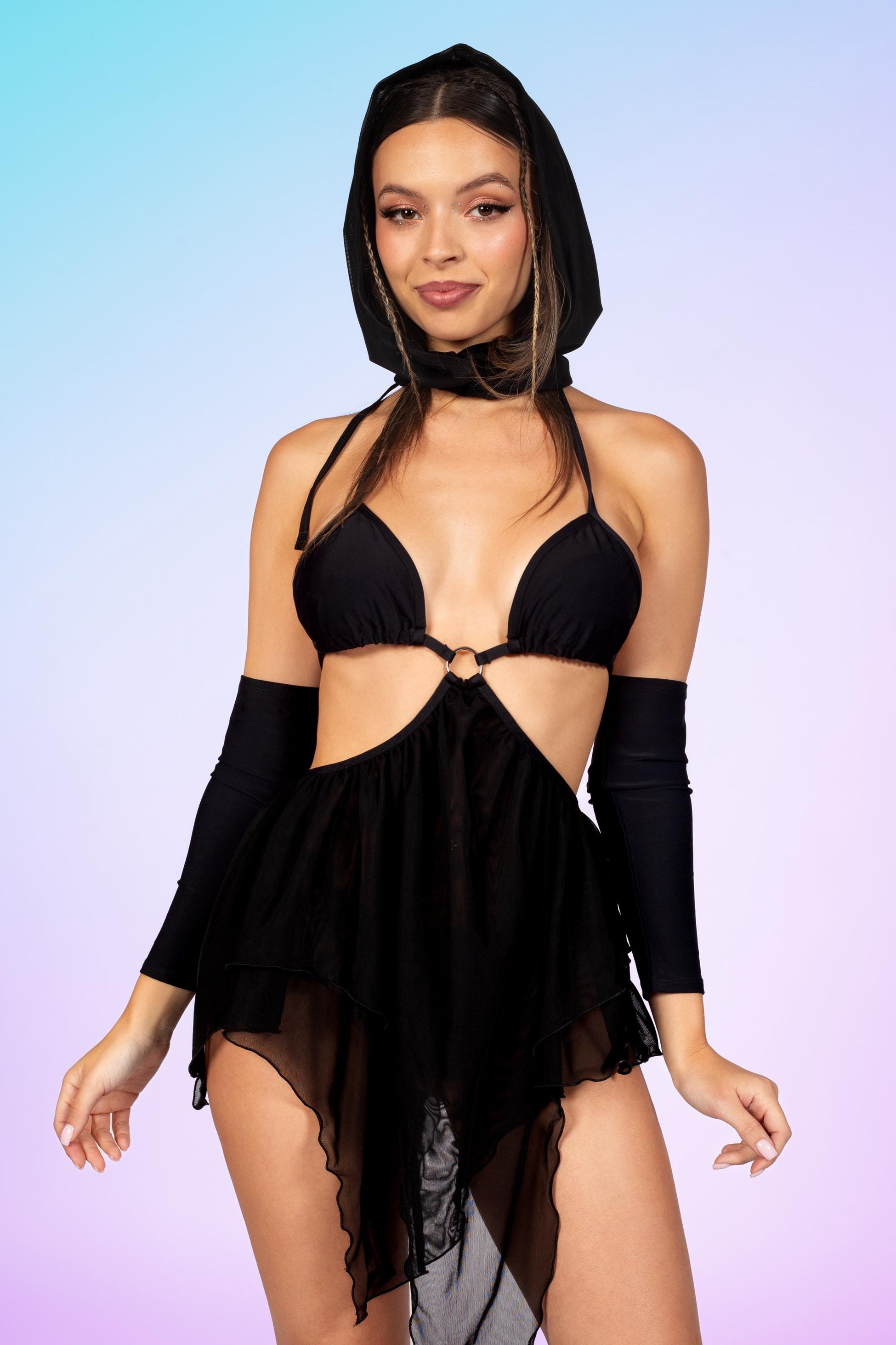 Just Black Pixie Dress 1