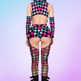 Color Racer Micro Buckle Skirt