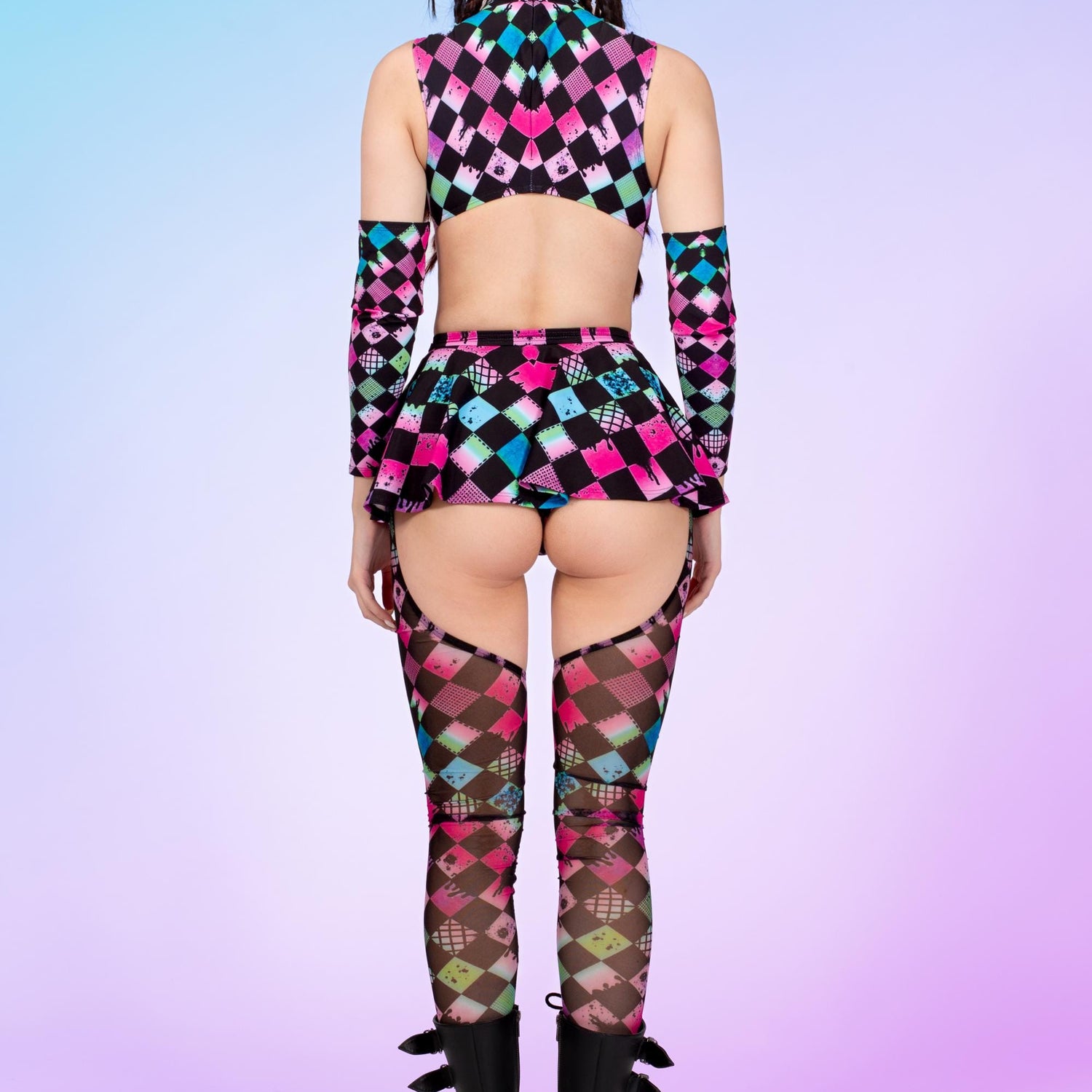 Color Racer Chaps Leotard Festival