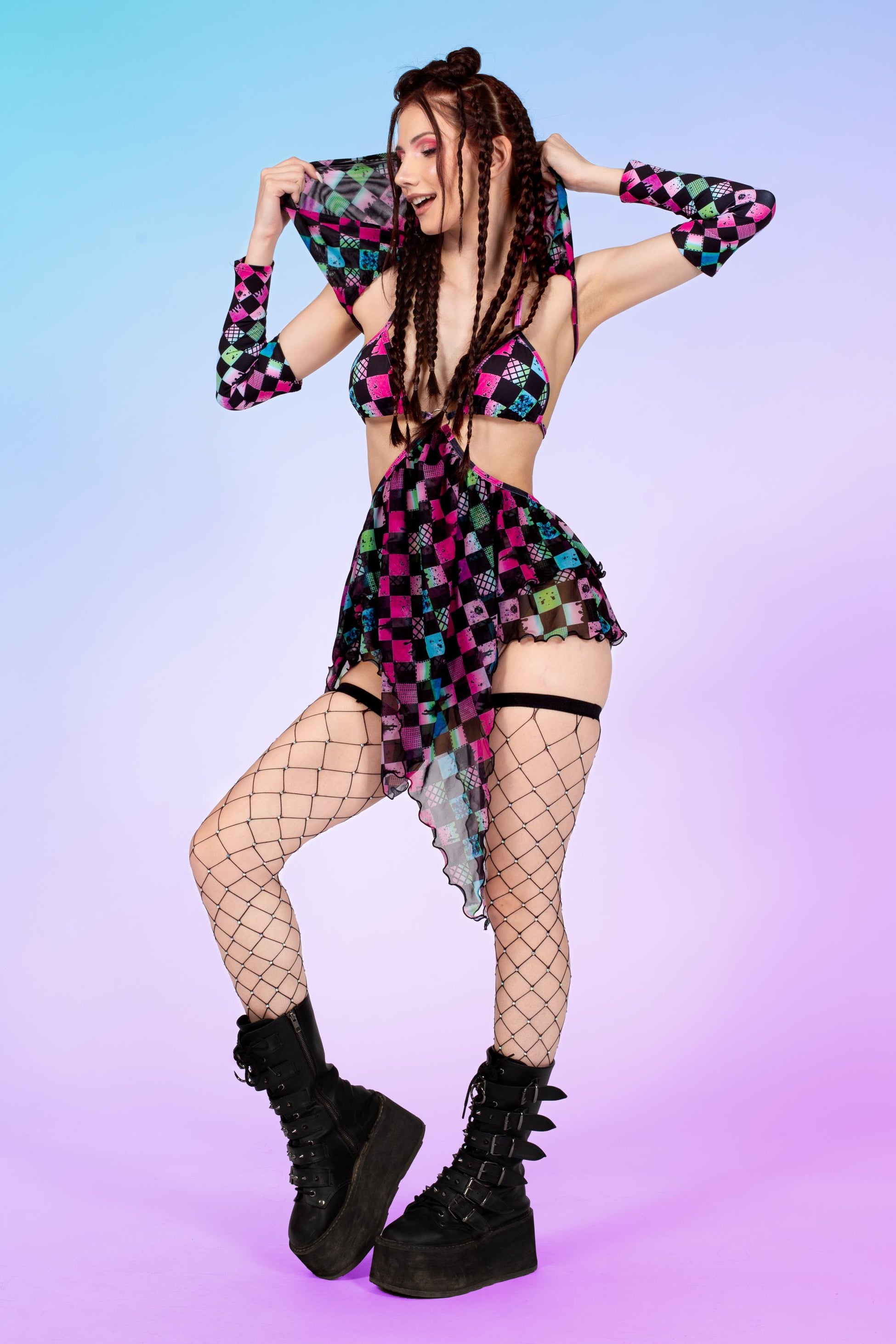 Color Racer Pixie Hooded Set 1