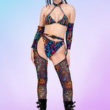 Jungle Zest Ring Choker Top