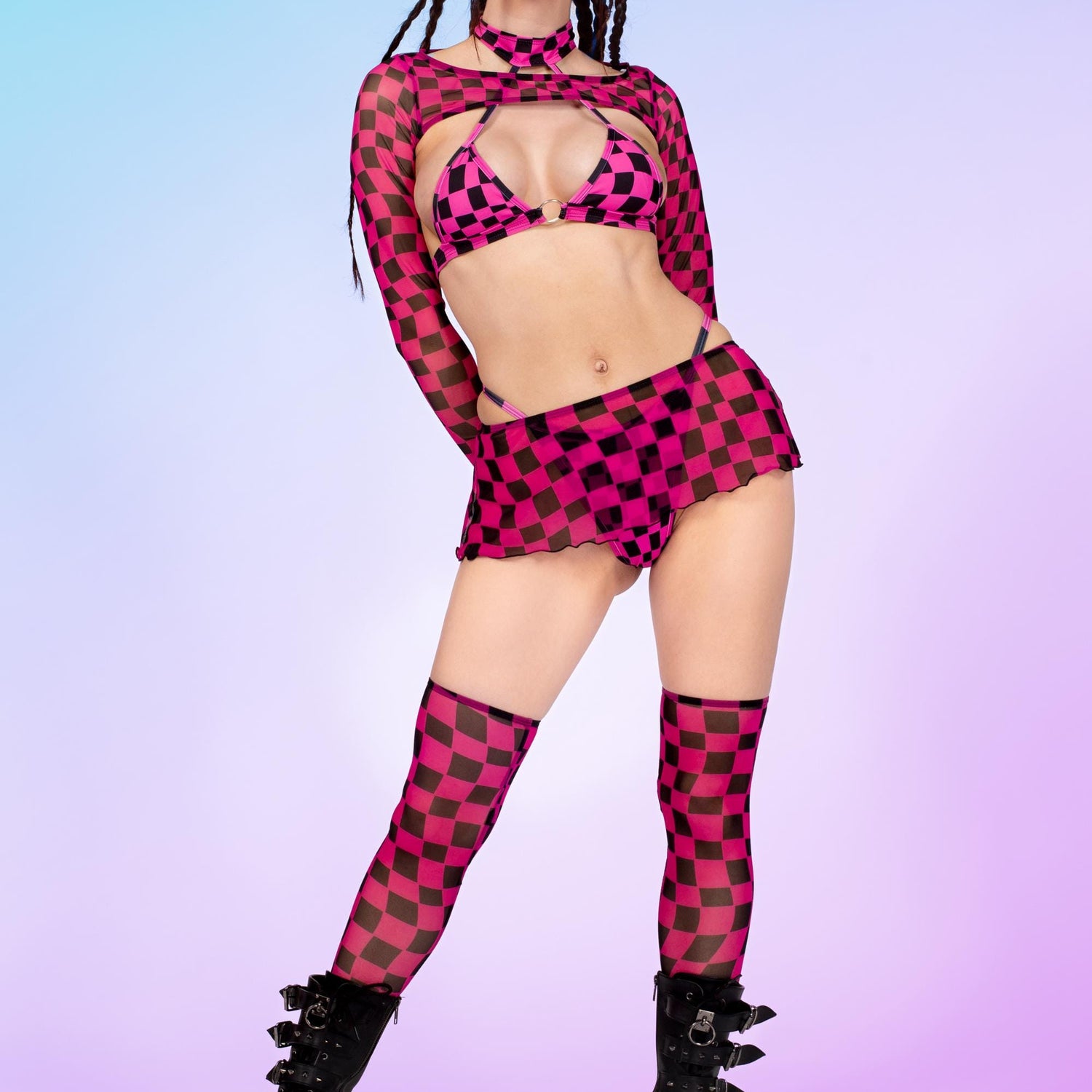 Pink Me Thong Black, Pink