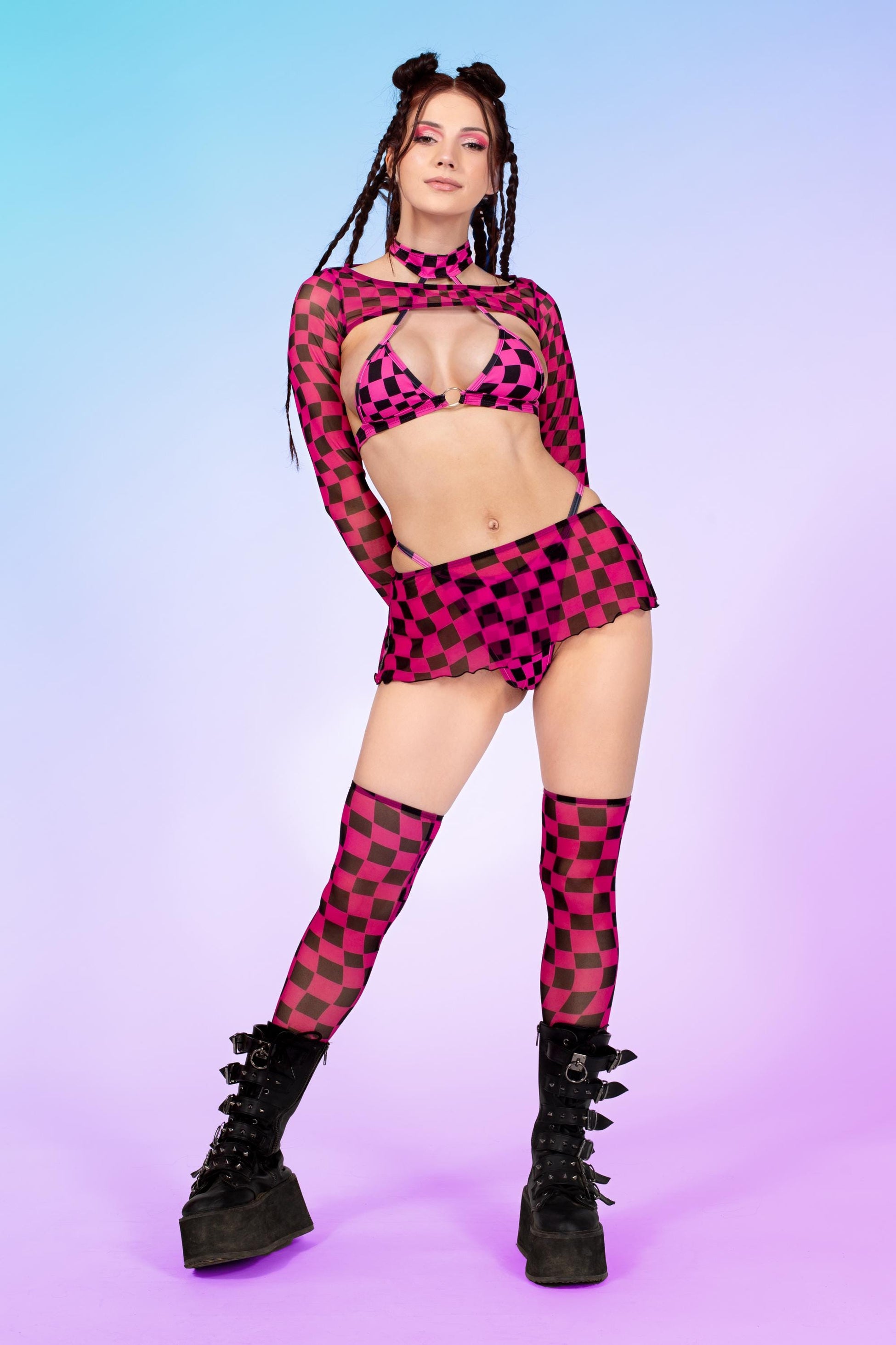 Pink Me Micro Skirt Set 1