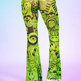 Funnytown Mesh Bell Bottom Pants