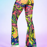 Building Blocks Mesh Bell Bottom Pants