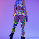 Abstract Concept Chaps Leotard