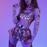Neon Nerves Micro Buckle Skirt