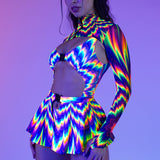 Psytrance Micro Buckle Skirt Set