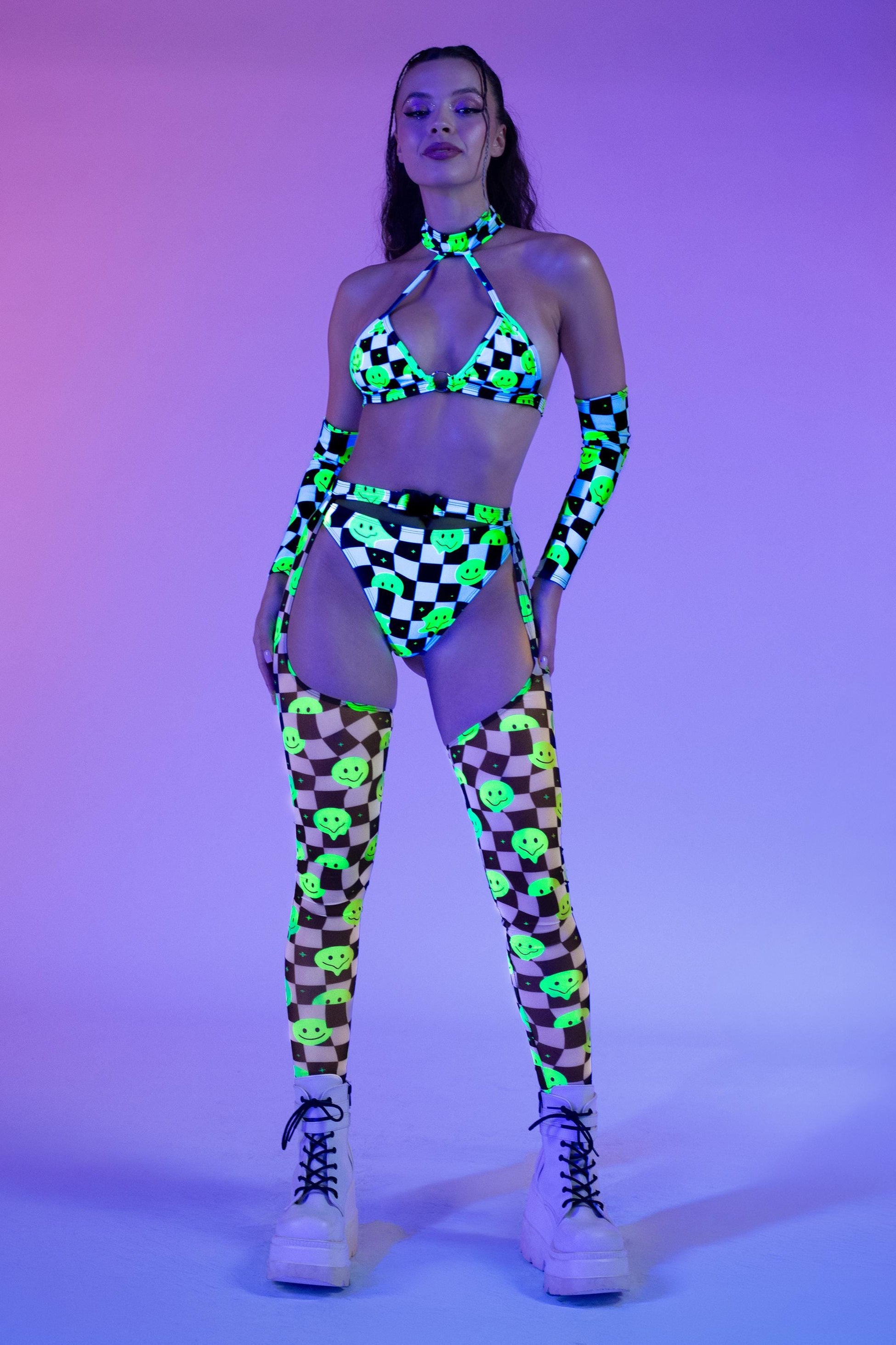 Chess Smiles Ring Choker Top 2