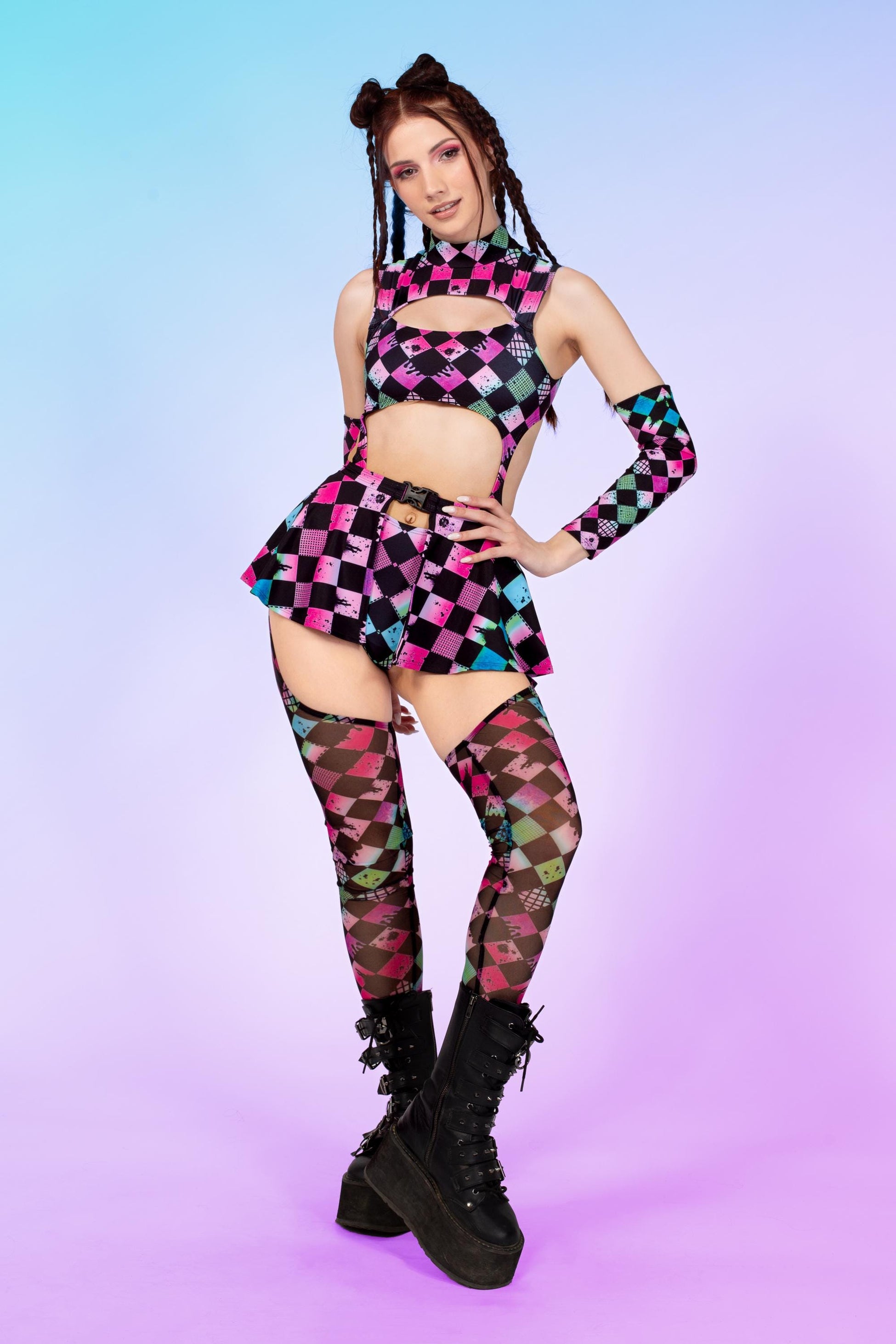 Color Racer Chaps Leotard 2