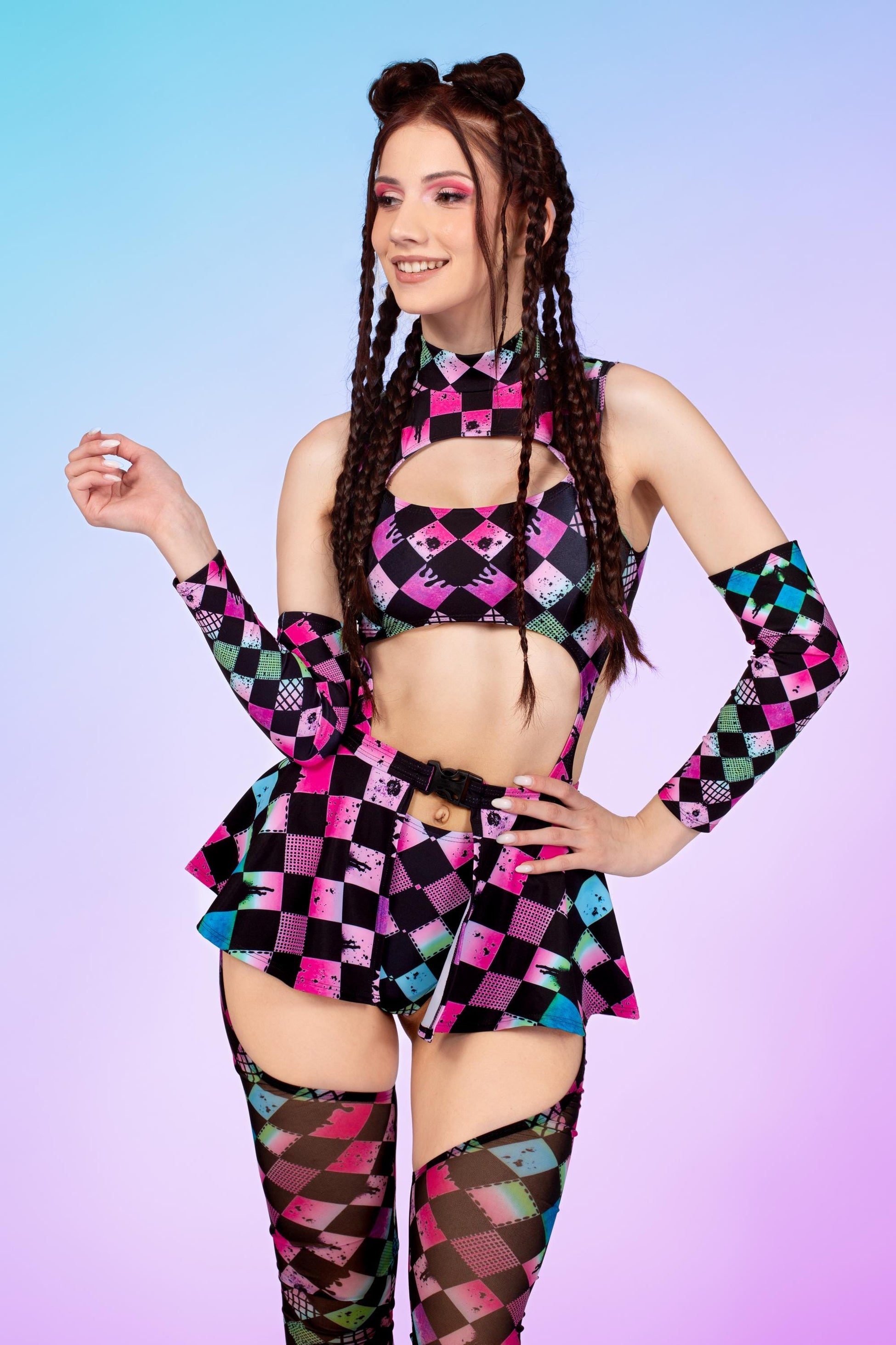 Color Racer Chaps Leotard Wraps Set 2