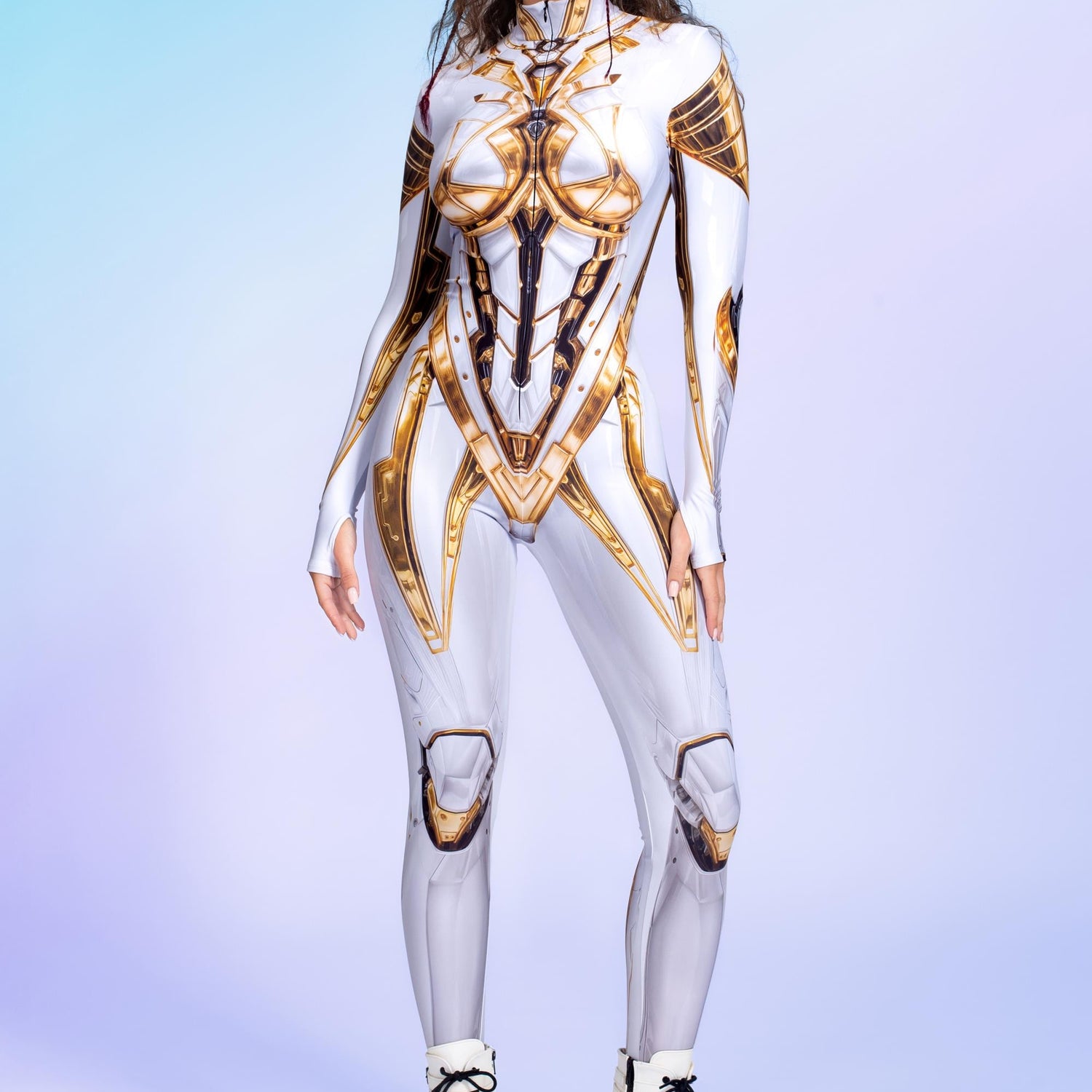 Guardian Angel Costume Gold, White