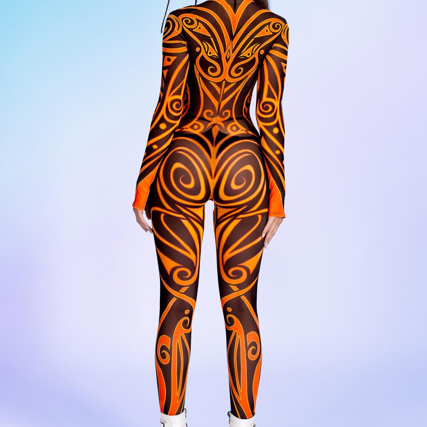 Warrior Paint Mesh Costume 6