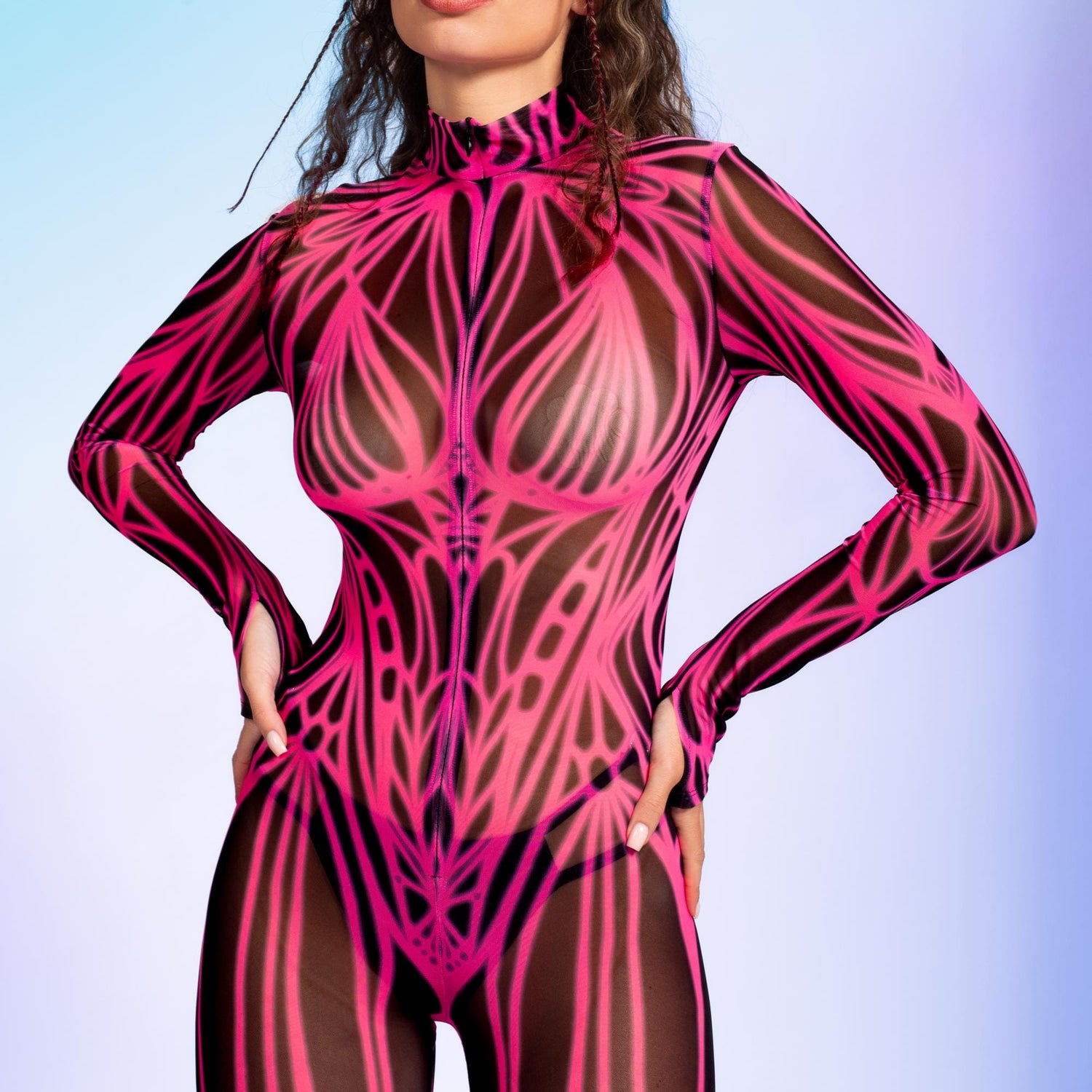 C Thru U Mesh Costume Mesh, UV Reactive