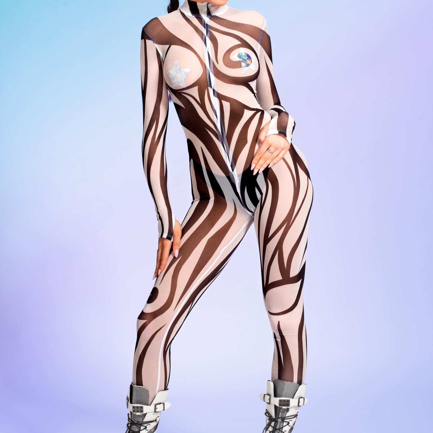 Fill In The Blanks Mesh Costume 2
