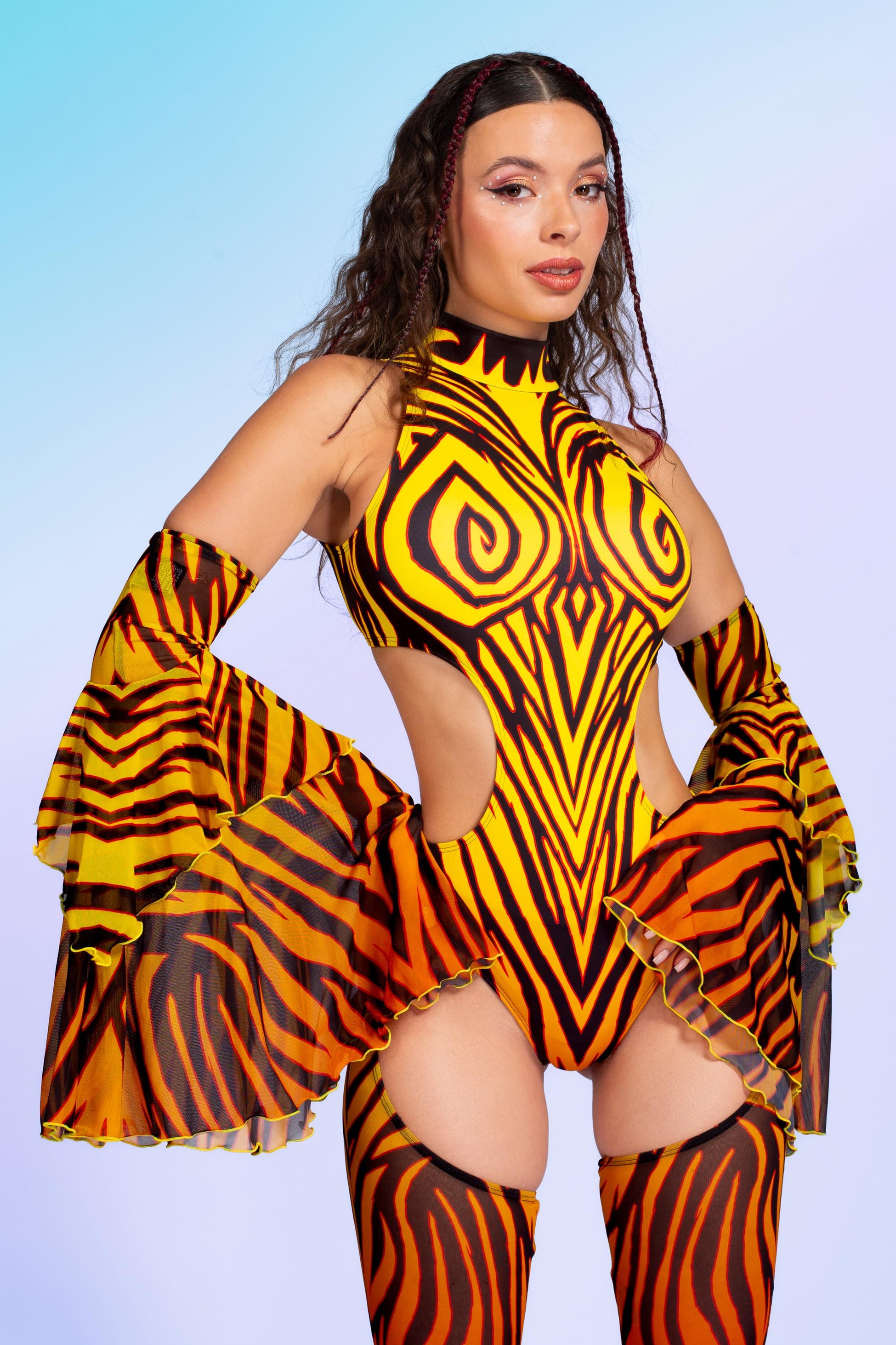 Soulfire Backless Chaps Bodysuit 1