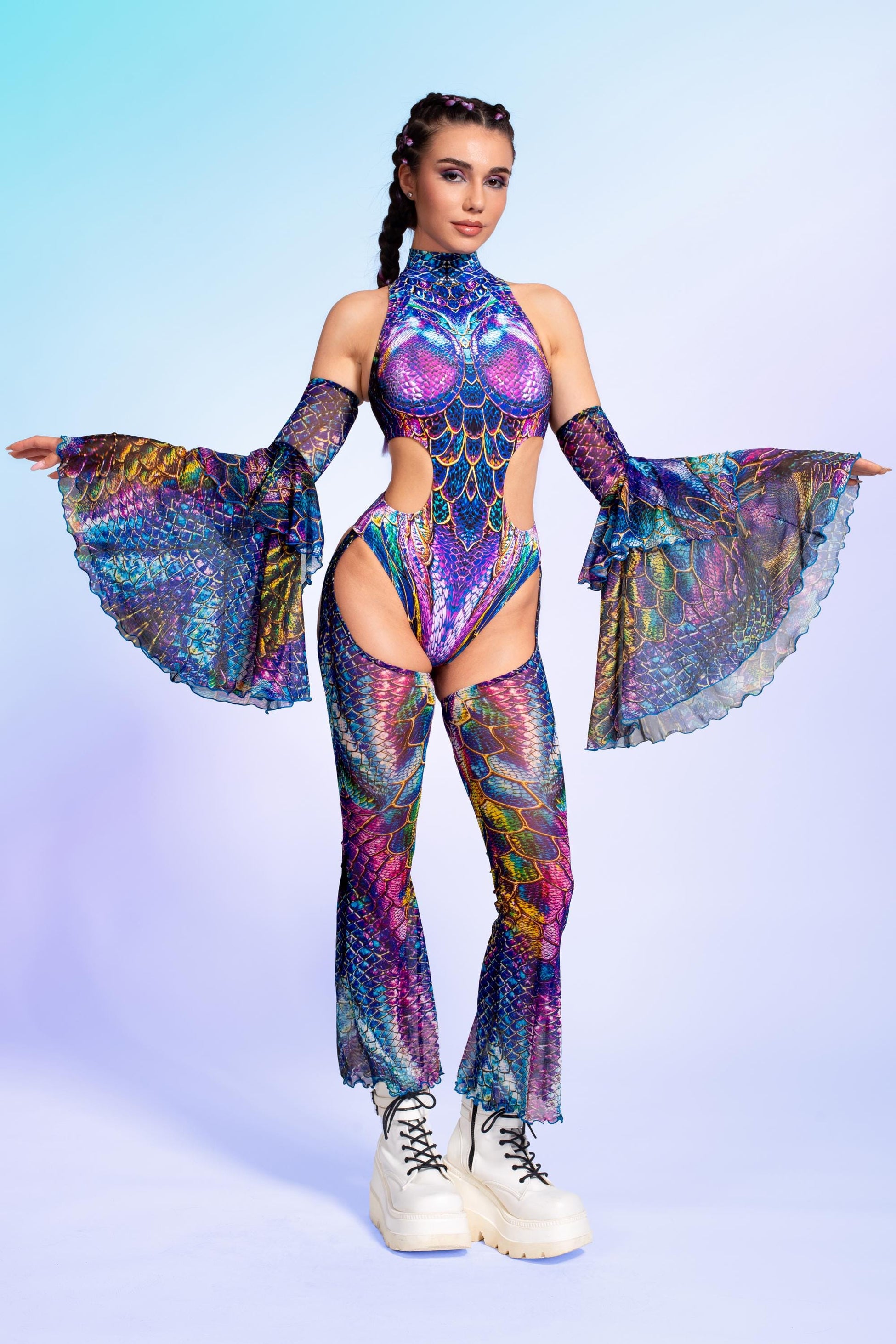 Scalebound Backless Chaps Bodysuit 2