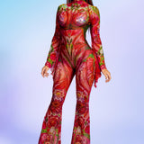 Gardenia Flared Mesh Costume