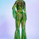 Cicada Flared Mesh Costume