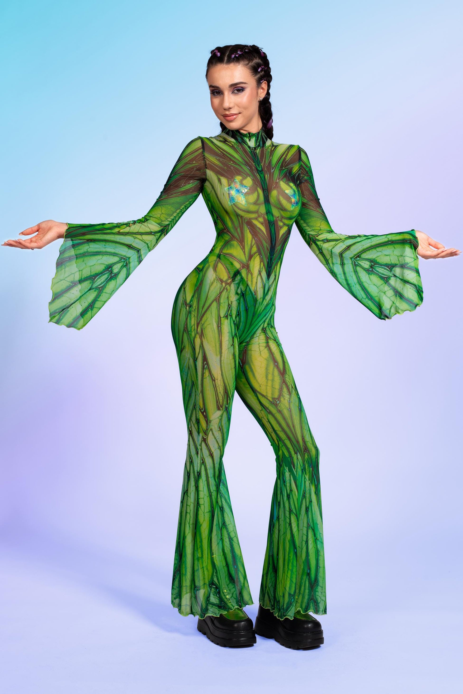 Cicada Flared Mesh Costume 2